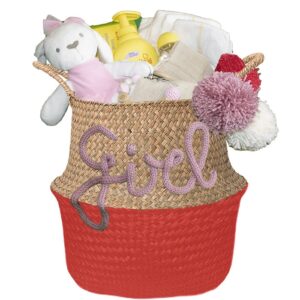 Kraammand voor een meisje Lief lipstick rood 5 Kraammand voor een meisje Lief lipstick rood