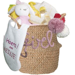 Kraammand voor een meisje Regenboog naturel