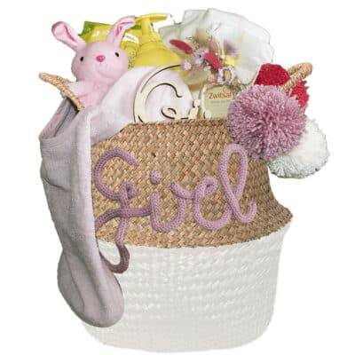 Kraampakket voor een meisje Liefde wit