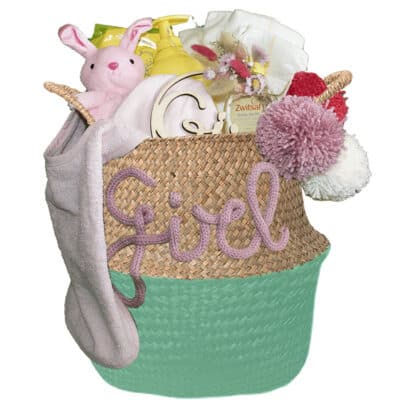 Kraampakket voor een meisje Liefde zeegroen