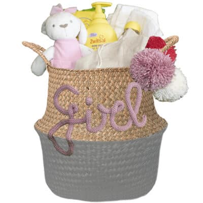 Kraampakket voor een meisje Zoet muis grijs