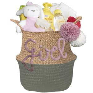 Kraammand voor een meisje Zonnestraal olijf groen