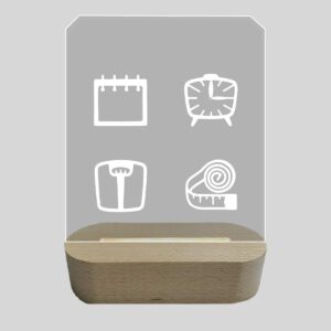 Geboorte lamp met naam en gratis adapter1