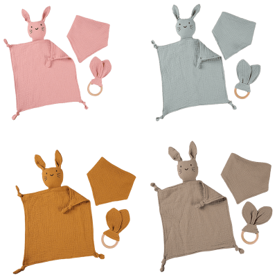 Knuffeldoek konijntje kraamcadeau