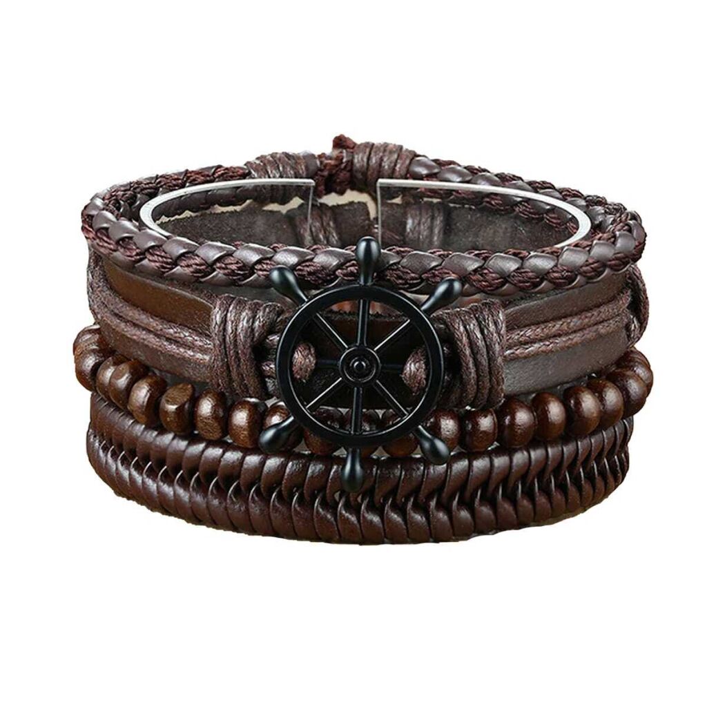 Leren armband vintage zeeman