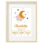 Geboorte poster gepersonaliseerd maan – Image 6