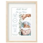 Geboorte print fotolijst met baby foto jongen - Imagen 4