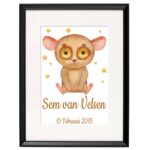 Geboorte print geboorte poster spookdiertje – Image 3