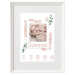 Geboorte print in fotolijst meisje