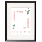 Geboorte print in fotolijst meisje - Imagen 3