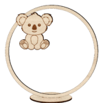 Naamcirkel met Koala andere kleuren mogelijk - Imagen 2