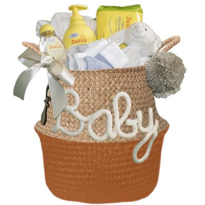 Gevulde kraam mand neutraal Unisex diep oranje