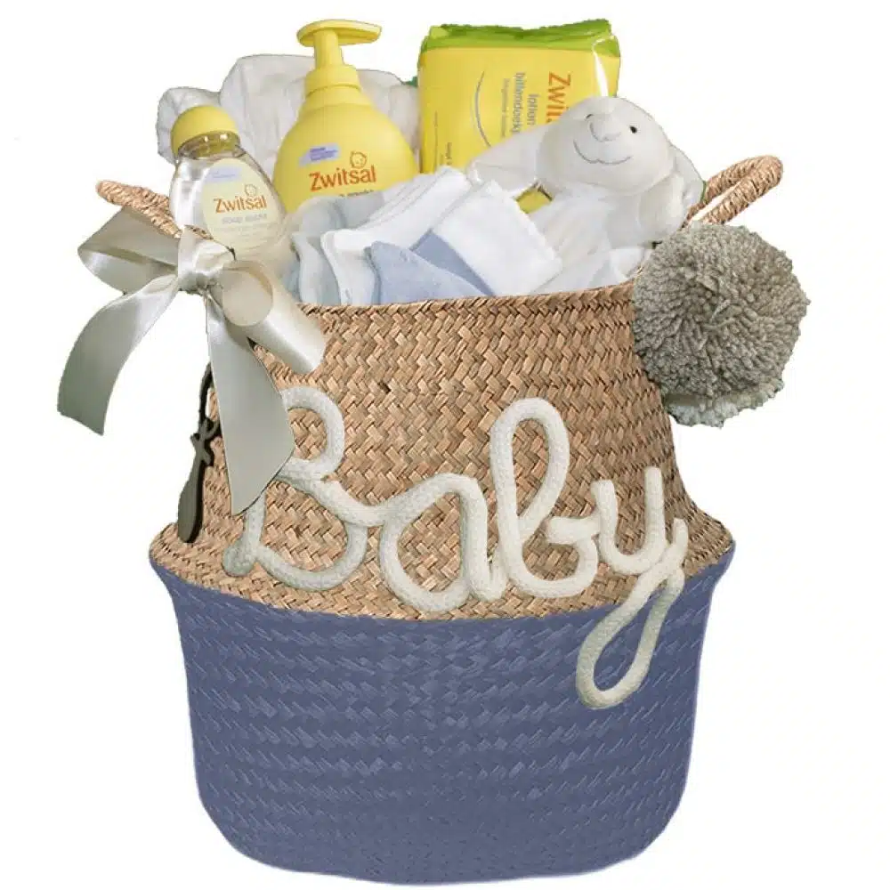 Gevulde kraam mand neutraal Unisex provence blauw