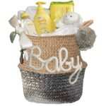 Kraam cadeau mand basic neutraal met naam – Image 15