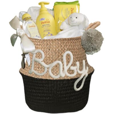 Gevulde kraammand neutraal Basic zwart