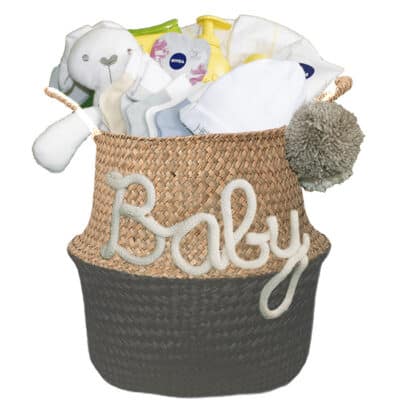 Gevulde kraammand neutraal Wish antraciet