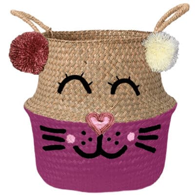 Half gekleurde konijn mand fusia