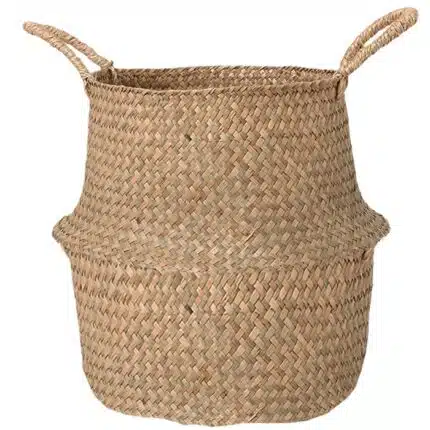 Cesta panza de hierba marina