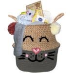 Konijntje mand geschenk cute jongen met naam - Imagen 2
