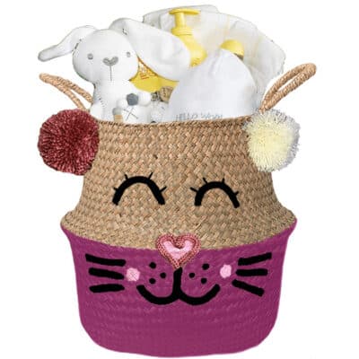 Konijntje mand geschenk geliefd neutraal met naam fusia