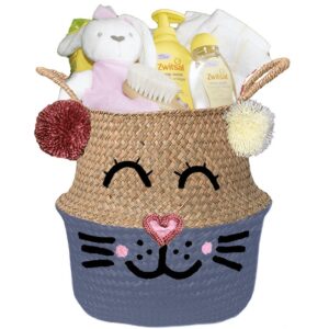 Konijntje mand zonnestraal meisje met naam provence blauw