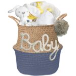 Kraam cadeau mand geliefd neutraal met naam – Image 11