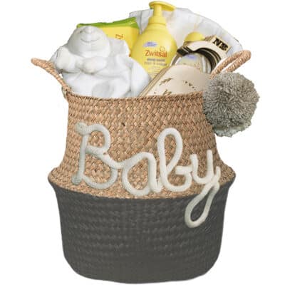 Kraammand neutraal Love met naam antraciet