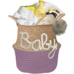 Kraam cadeau mand love neutraal met naam – Image 12