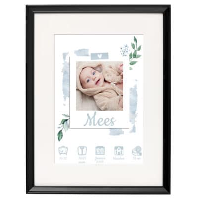 Lijst met foto met geboorte stats jongen4