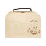 Natuurlijke houten giraf kinderkoffer met naam - Imagen 3