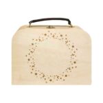 Natuurlijke houten littlestar kinderkoffer met naam