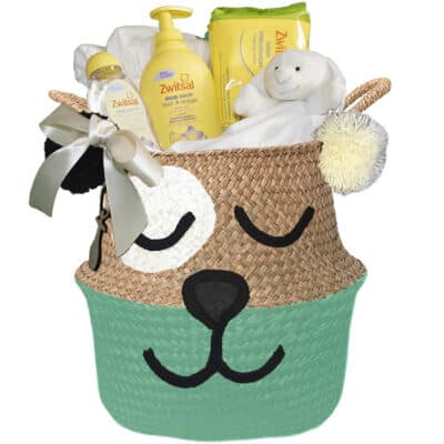 Ursidae geboortemand newborn basic zeegroen