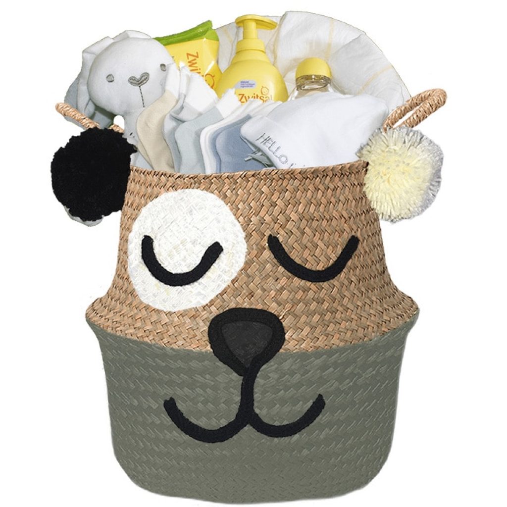 Ursidae cadeau mand babygift neutraal met naam