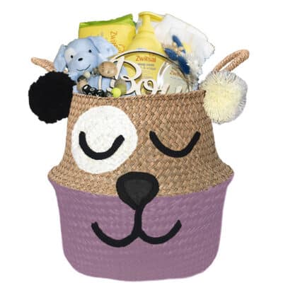 Ursidae geboortemand newborn play roze