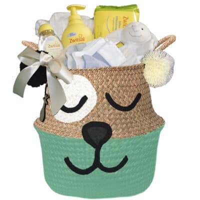 Ursidae geboortemand newborn unisex zeegroen