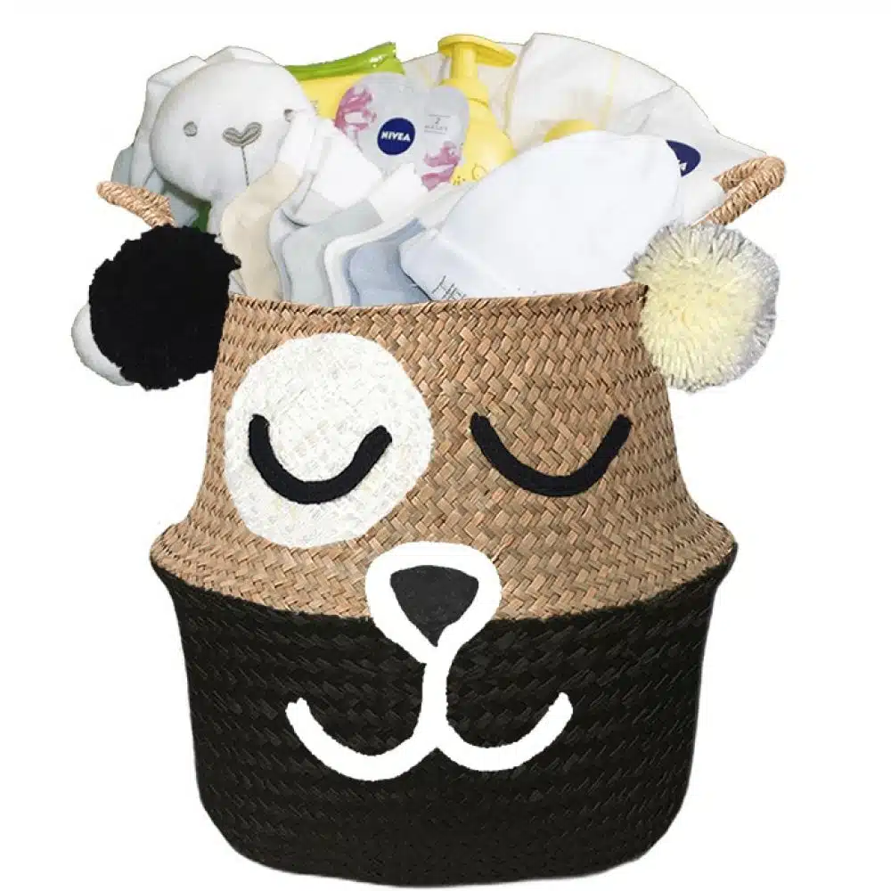Ursidae geboortemand newborn wish zwart