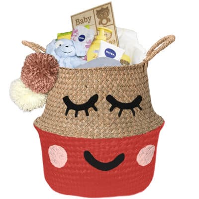 Verlegen kraam mand cute jongen met naam lipstick rood