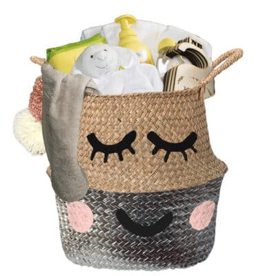 Verlegen kraam mand dream neutraal met naam zilver