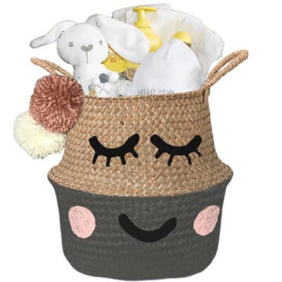 Verlegen kraam mand geliefd neutraal met naam antraciet