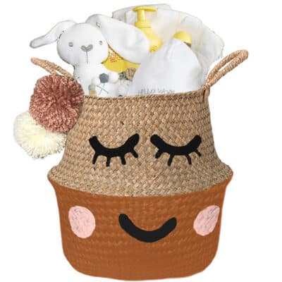 Verlegen kraam mand geliefd neutraal met naam diep oranje