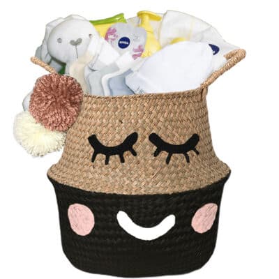 Verlegen kraam mand wish neutraal met naam