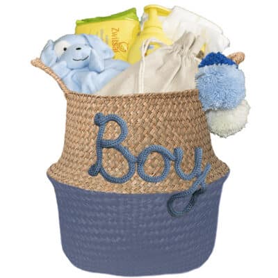 kraammand geliefd cadeau met naam provence blauw