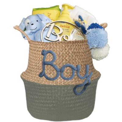 kraammand great cadeau met naam olijf groen