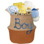 Kraam cadeau mand stoer jongen met naam - Imagen 3
