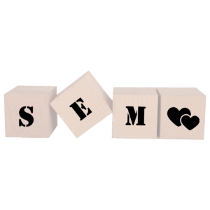 Naamblokken gekleurd L