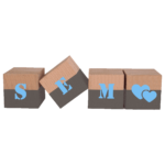 Naamblokken half gekleurd L