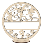 Houten naam cirkel fairy gratis standaard - Imagen 2