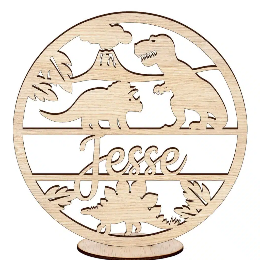 Naam cirkel dino gratis standaard