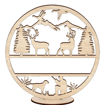 Naamcirkel jagersbos met gratis voetje