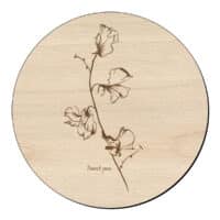 Houten Bloem Cirkel Met Welriekende Lathyrus